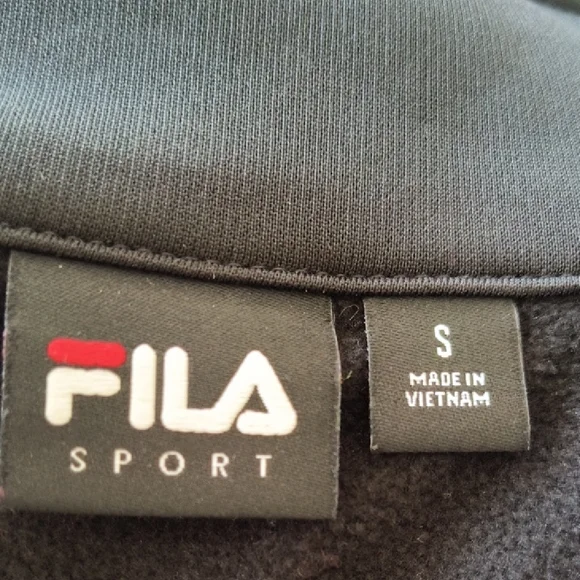 Fila Black and Pink Chevron Performance Jacket - Picture 7 of 8
